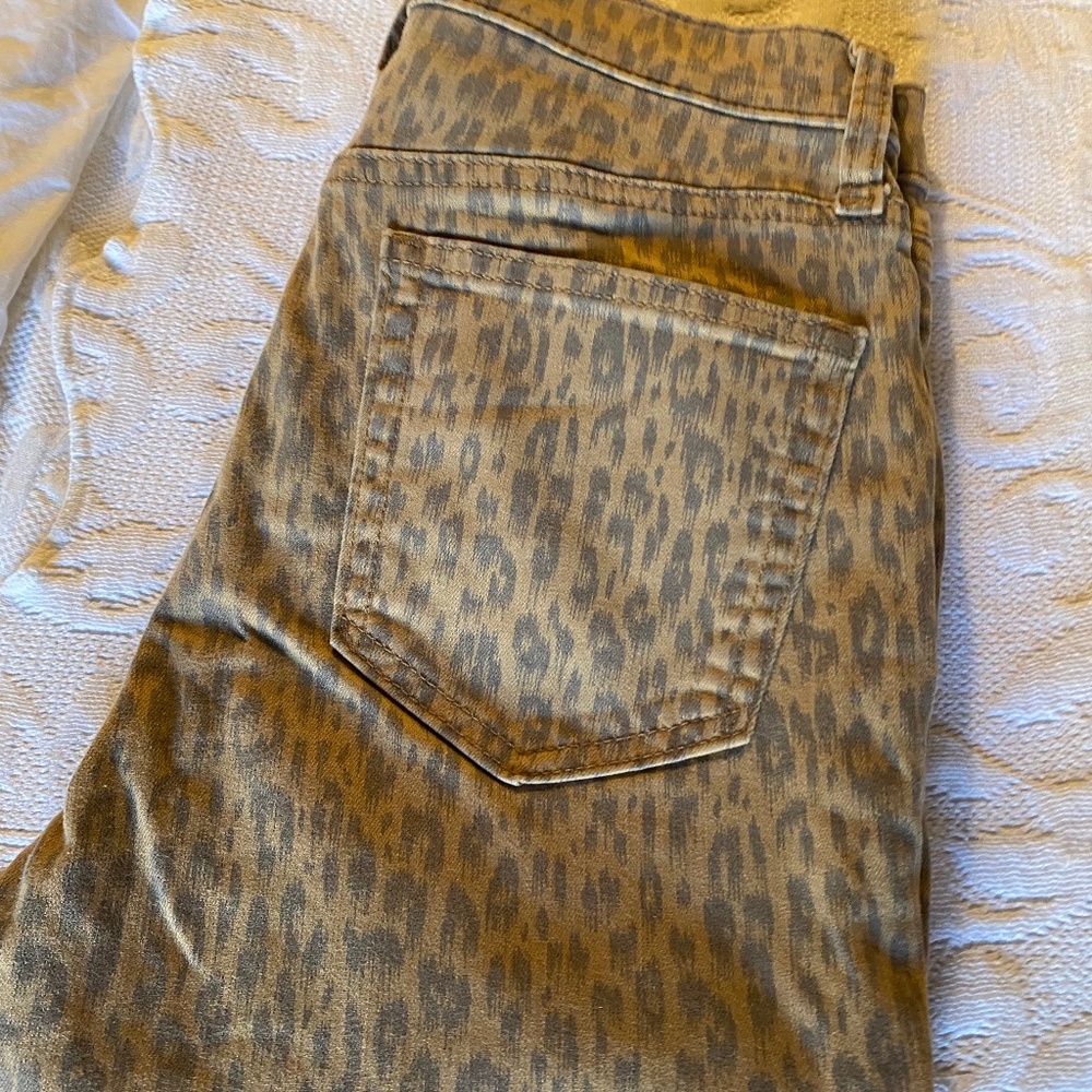 Gap Jeans Leopard Print Skinny Legging (Size 2)